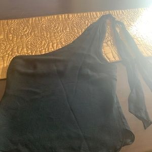 Black skirt and blouse
